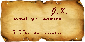Jobbágyi Kerubina névjegykártya